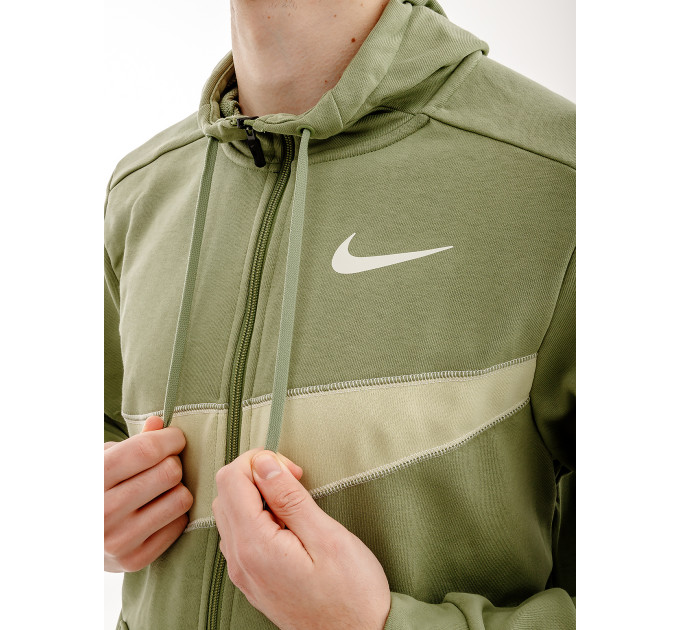 Чоловіча Толстовка Nike DF FLC HD FZ ENERG Зелений 2XL (7dFB8575-386 2XL)
