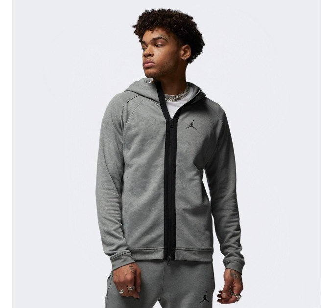 Чоловіча Толстовка JORDAN M J DF SPRT STMT AIR FLC FZ Сірий S (7dDV9783-063 S)