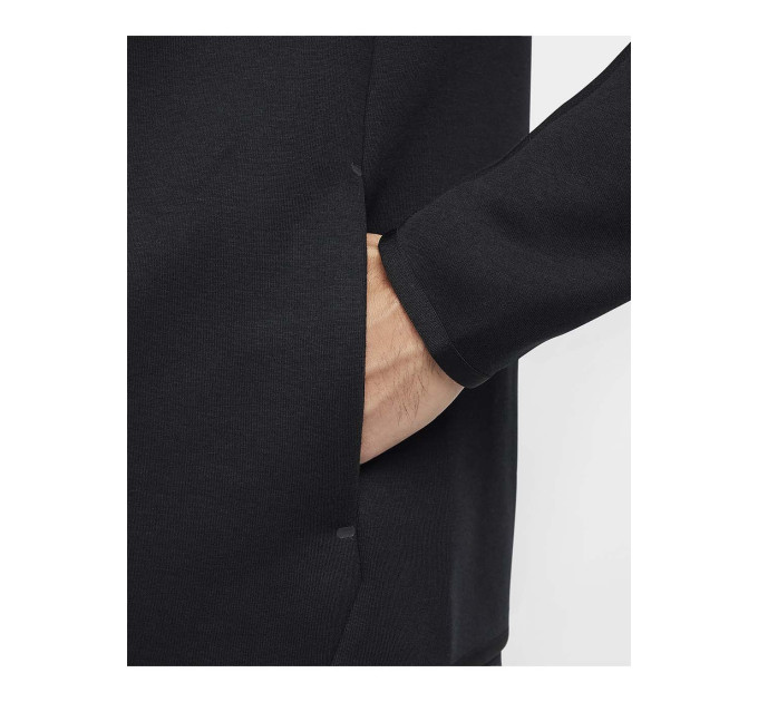 Чоловіча Толстовка Nike M TCH FLC FZ WR HOODIE Чорний XL (7dHV0949-010 XL)