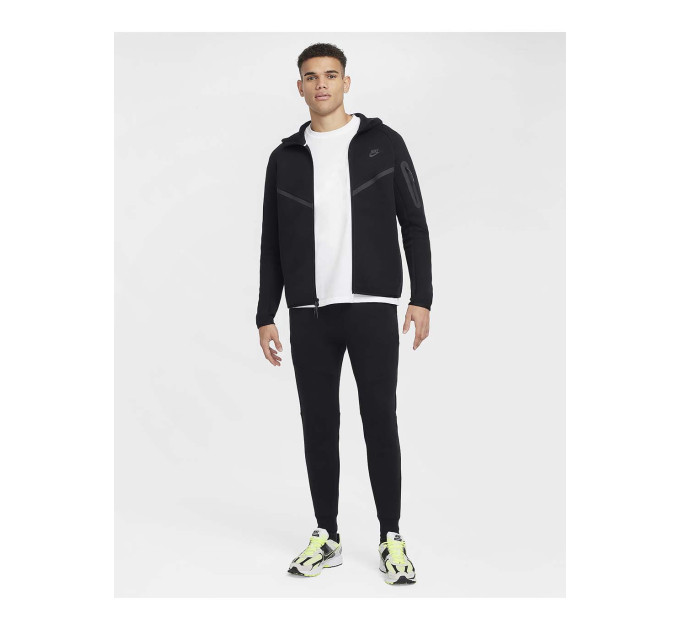 Чоловіча Толстовка Nike M TCH FLC FZ WR HOODIE Чорний XL (7dHV0949-010 XL)