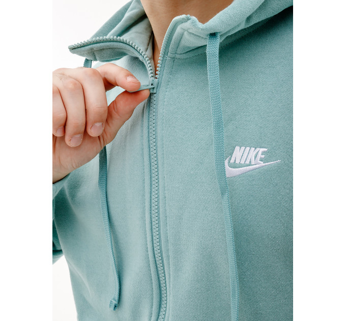 Чоловіча Толстовка Nike CLUB HOODIE FZ BB Бірюзовий M (7dBV2645-309 M)