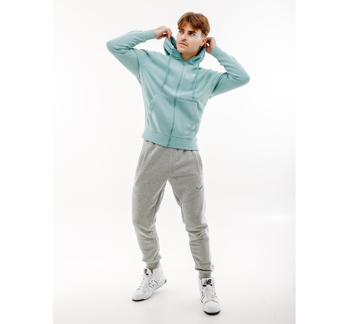 Чоловіча Толстовка Nike CLUB HOODIE FZ BB Бірюзовий M (7dBV2645-309 M)