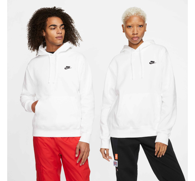 Чоловіча Толстовка Nike M NSW CLUB HOODIE PO BB Білий L (BV2654-100 L)