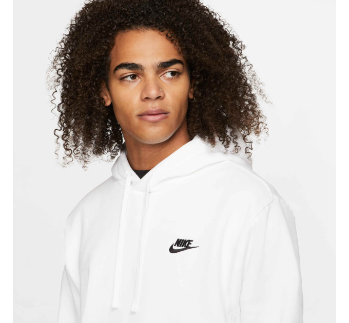 Чоловіча Толстовка Nike M NSW CLUB HOODIE PO BB Білий L (BV2654-100 L)
