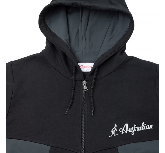 Чоловіча Толстовка AUSTRALIAN Fullzip Hoodie in Winter Fleece and Slam Inserts Комбінований S (SWUGC0040-003 S)