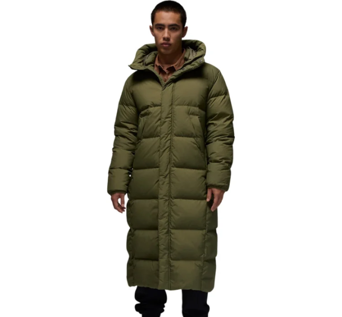 Чоловіча Зимова куртка Nike M J FLIGHT DOWN PARKA Оливковий S (7dFV7269-222 S)