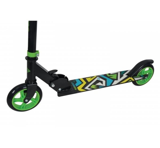 Міський самокат Schildkröt City Scooter RunAbout 145 мм чорний/зелений (510304)