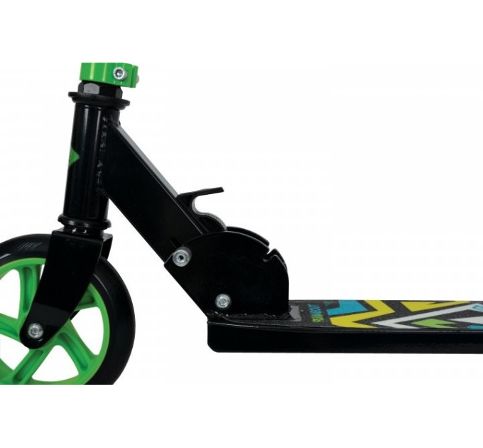 Міський самокат Schildkröt City Scooter RunAbout 145 мм чорний/зелений (510304)