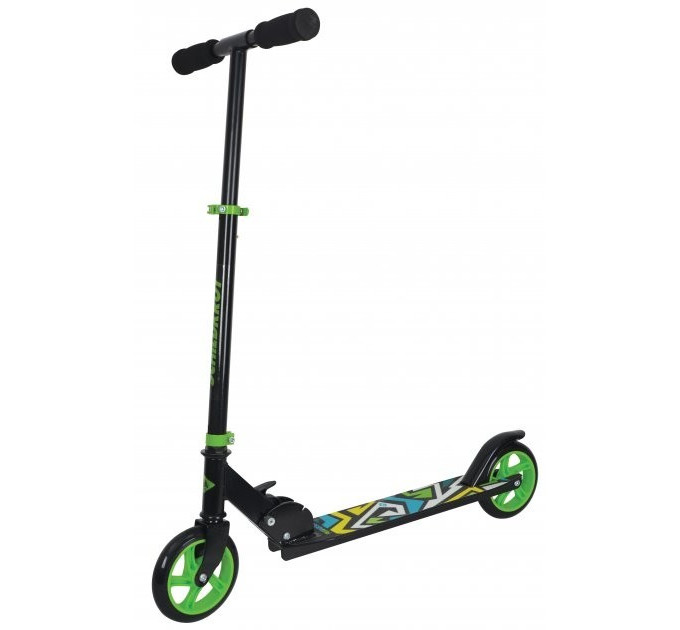 Міський самокат Schildkröt City Scooter RunAbout 145 мм чорний/зелений (510304) Міський самокат Schildkröt City Scooter RunAbout 145 мм чорний/зелений (510304)