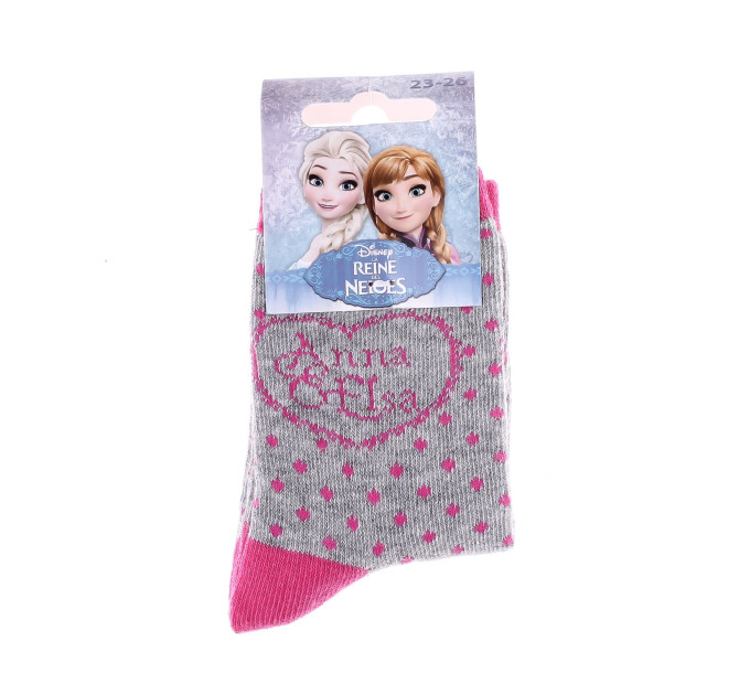 Шкарпетки Disney Frozen Anna And Elsa 19-22 gray /pink 43890747-5