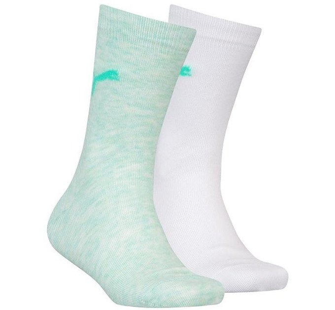 Шкарпетки Puma Kids' Classic Socks 2-pack 39-42 white/light green 252392-011