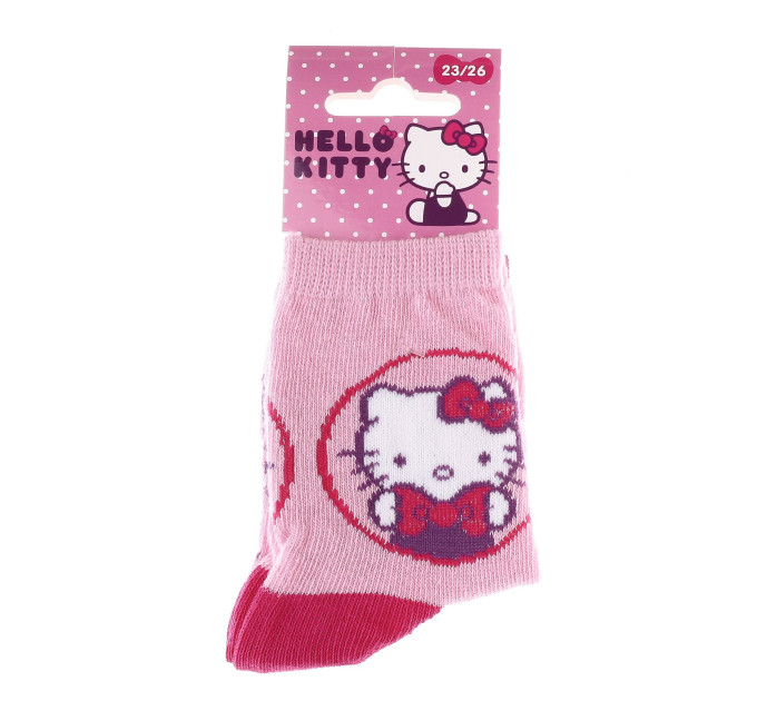 Шкарпетки Hello Kitty Head Hk Writing 23-26 pink 32770-7
