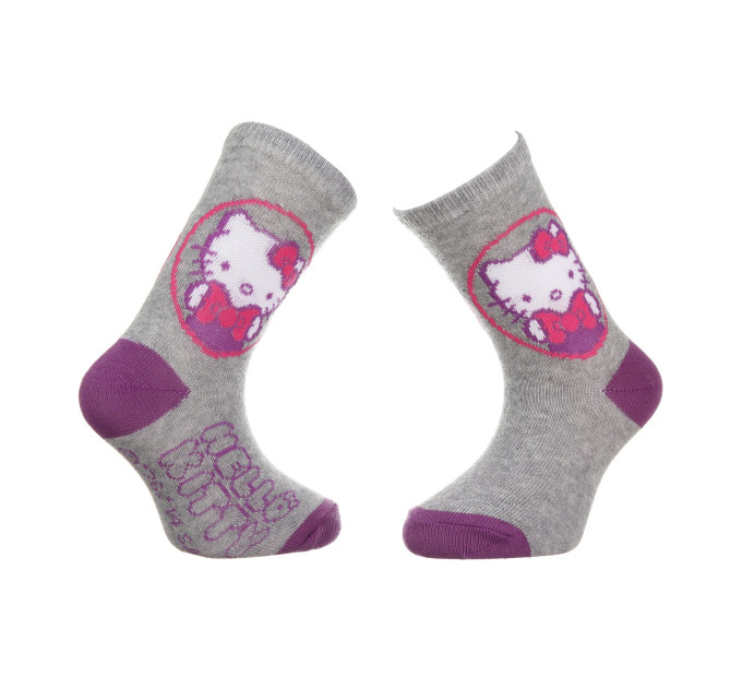 Шкарпетки Hello Kitty Head Hk Writing 19-22 gray 32770-3