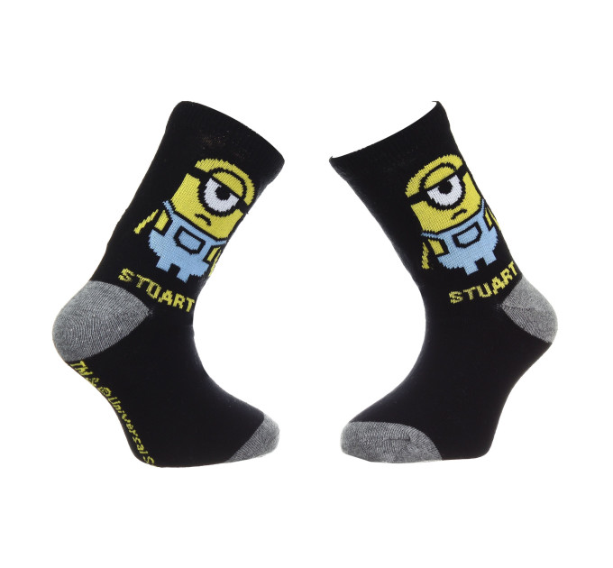 Шкарпетки Minions Stuart 31-34 black/gray 35124-1
