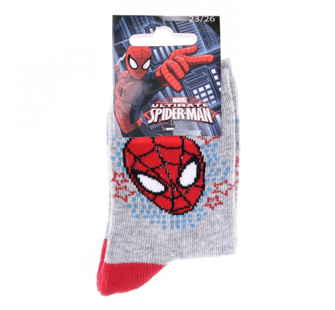 Шкарпетки Marvel Spider Man Head Spiderman Stars 19-22 gray 43890147-3
