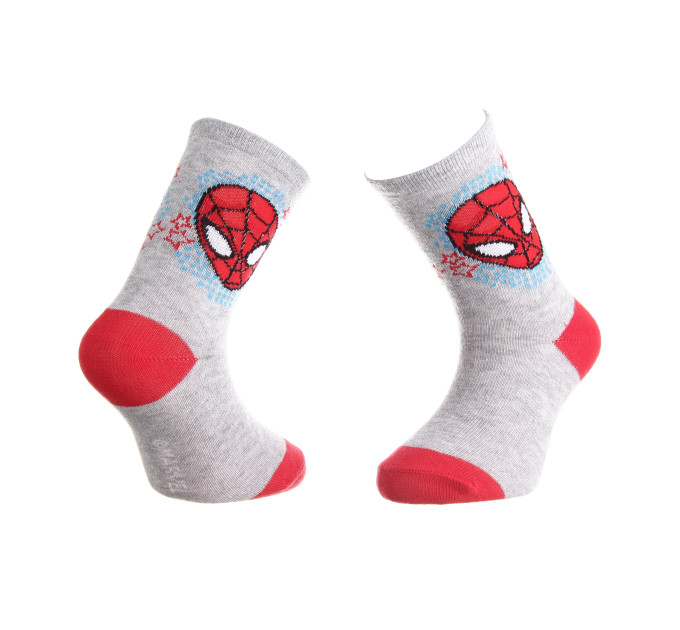 Шкарпетки Marvel Spider Man Head Spiderman Stars 19-22 gray 43890147-3