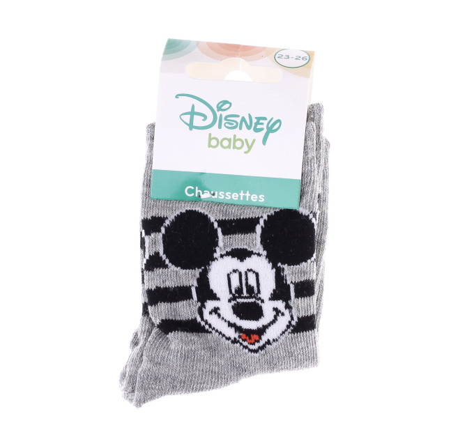 Шкарпетки Disney Mickey Head Stripes 19-22 gray 43891247-4