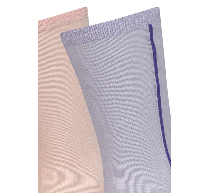 Шкарпетки Puma Girls' Mesh Socks 2-pack 39-42 orange/purple 104006001-012