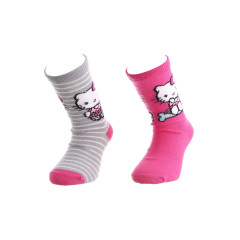 Шкарпетки Hello Kitty Socks 2-pack 27-30 magenta/gray 36762-1