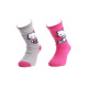 Шкарпетки Hello Kitty Socks 2-pack 27-30 magenta/gray 36762-1