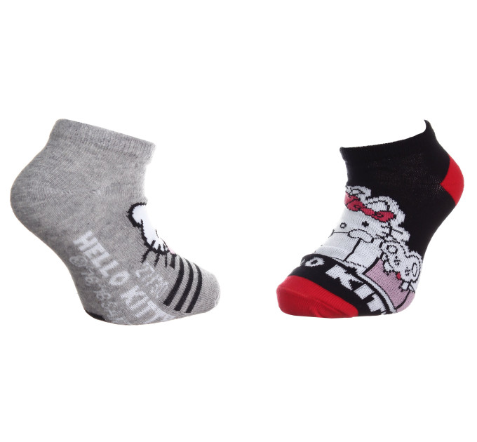 Шкарпетки Hello Kitty Socks 2-pack 24-26 gray/black 37712-1