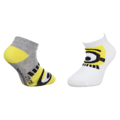 Шкарпетки Minions Socks 2-pack 27-30 gray/white 36775-1