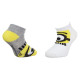 Шкарпетки Minions Socks 2-pack 27-30 gray/white 36775-1