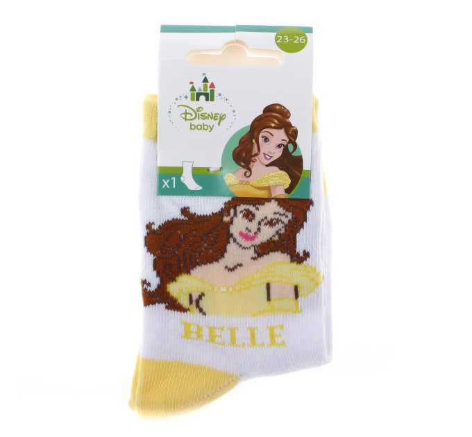 Шкарпетки Disney Beautiful Princess 23-26 pale yellow 43891047-3