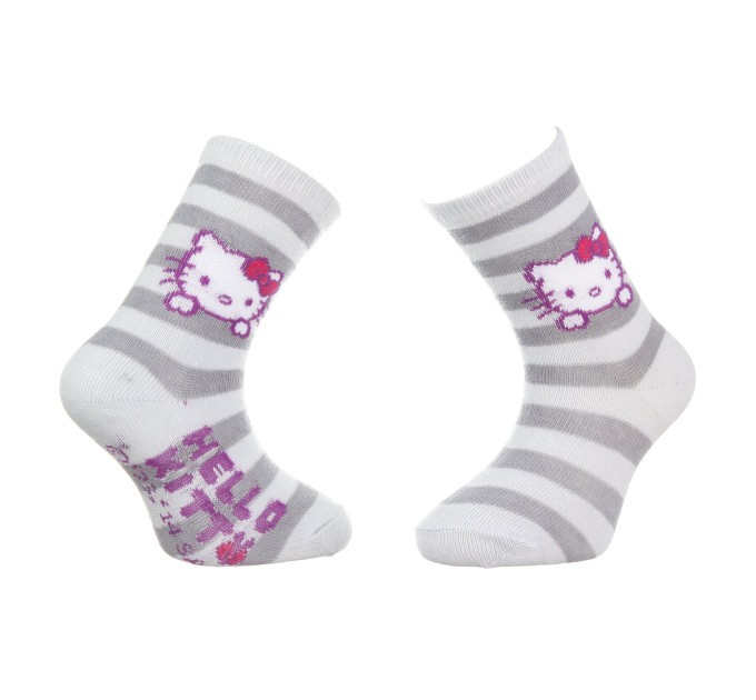 Шкарпетки Hello Kitty Head Hk Stripes 19-22 gray 32770-6