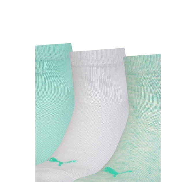 Шкарпетки Puma Kids' Quarter 3-pack 39-42 light green/white 194011001-011