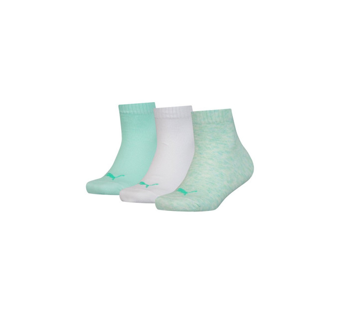 Шкарпетки Puma Kids' Quarter 3-pack 39-42 light green/white 194011001-011 Шкарпетки Puma Kids' Quarter 3-pack 39-42 light green/white 194011001-011