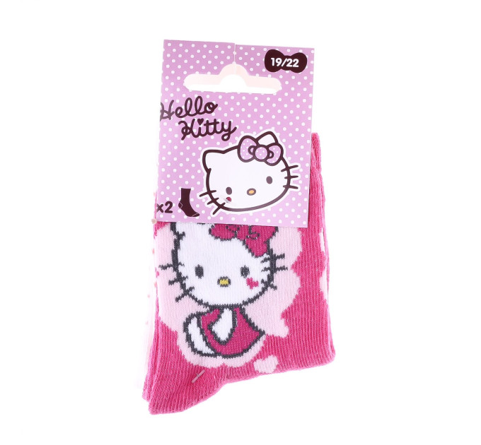 Шкарпетки Hello Kitty Socks 19-22 white/magenta 36785-1