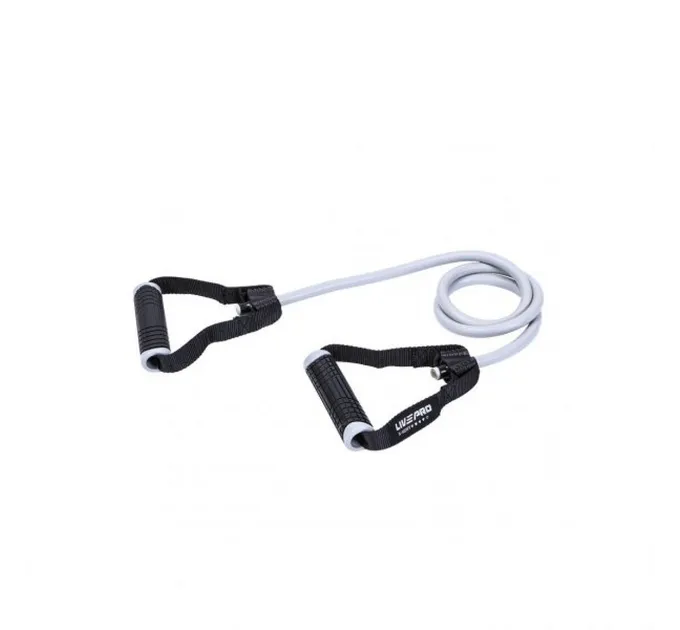 Еспандер трубчастий LivePro TONING TUBE PRO чорний, сірий 6х13х1200мм LP8405-XH