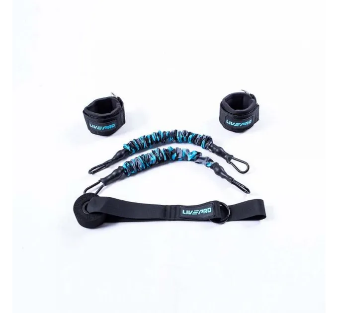Еспандер LivePro MULTIFUNCTIONAL TRAINING синій 6x11x40см LP8427