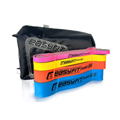 Набір двошарових резинок для підтягування EasyFit Premium 7-63 кг (4 шт)