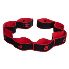 Еспандер стрічка EasyFit з петлями для тренувань червоний (HARD)