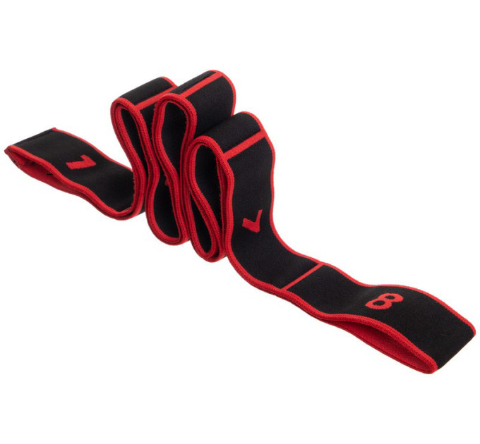 Еспандер стрічка EasyFit з петлями для тренувань червоний (HARD)