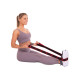 Еспандер стрічка EasyFit з петлями для тренувань червоний (HARD)