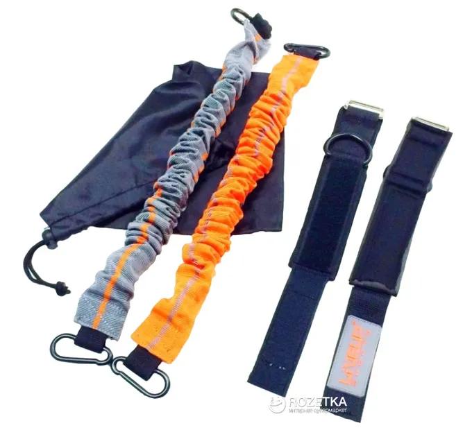 Набір для тренувань LiveUP LATERAL RESISTOR PRO чорний, помаранчевий 4 предмета LS3670 Набір для тренувань LiveUP LATERAL RESISTOR PRO чорний, помаранчевий 4 предмета LS3670