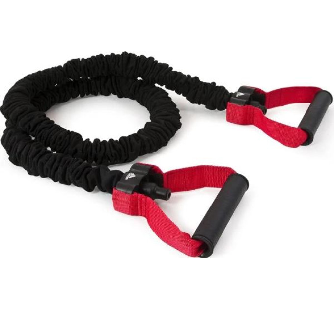 Еспандер трубчастий Adidas Power Tube чорний, червоний Уні 122 см ADTB-10603