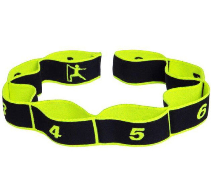 Еспандер стрічка EasyFit з петлями для тренувань жовтий (EASY)