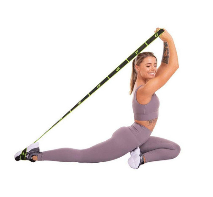 Еспандер стрічка EasyFit з петлями для тренувань жовтий (EASY)