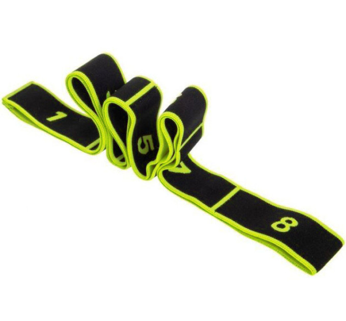 Еспандер стрічка EasyFit з петлями для тренувань жовтий (EASY)