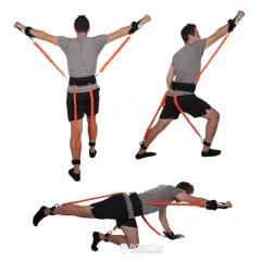 Набір для тренувань LiveUP TRAINING KIT чорний, помаранчевий 9 предметів LS3664