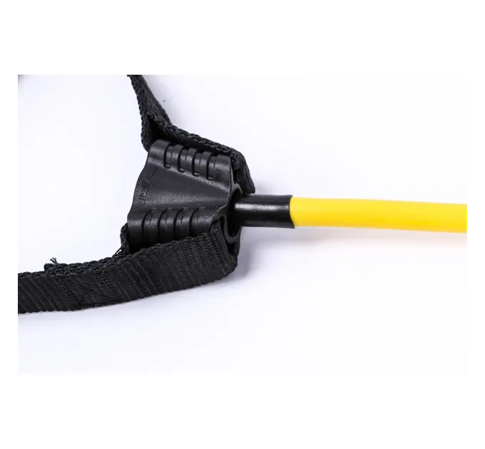 Еспандер трубчастий LivePro TONING TUBE PRO чорний, жовтий 6х10х1200мм LP8405-L