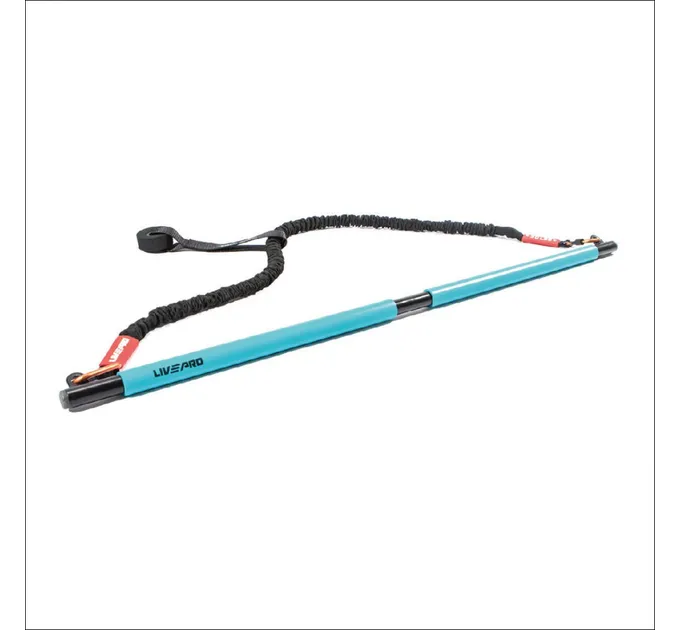 Тренажер для функціонального тренінгу LivePro RESISTANCE BAR SET блакитний, чорний 110x2.5см LP8400 Тренажер для функціонального тренінгу LivePro RESISTANCE BAR SET блакитний, чорний 110x2.5см LP8400