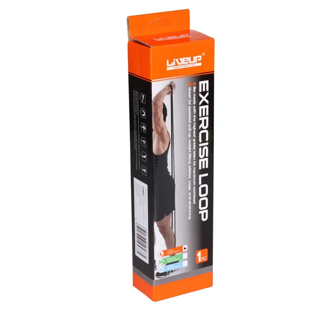 Гума для підтягування LATEX LOOP-LIGHT Помаранчевий 208х21см (11-29кг) (LS3650-2080Lo)