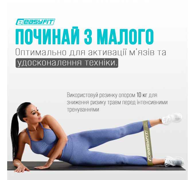 Резинки для фітнесу EasyFit MonoBand набір 3 шт