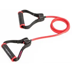 Еспандер трубчастий LivePro TONING TUBE PRO чорний, червоний 5х11х1200мм LP8405-H