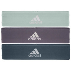 Набір еспандерів Adidas Resistance Band Set (L, M, H) зелений, фіолетовий, темно-синій Уні 70х7,6х0,5 ADTB-10711